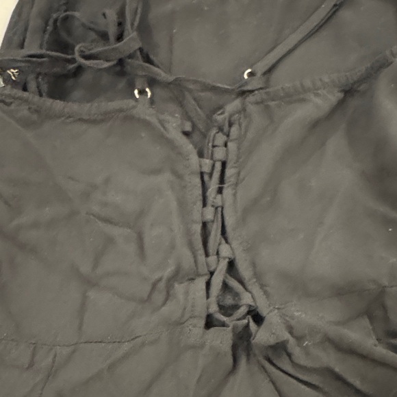 Forever 21 Black Mini Dress with Spaghetti Straps with back details - Picture 3 of 3